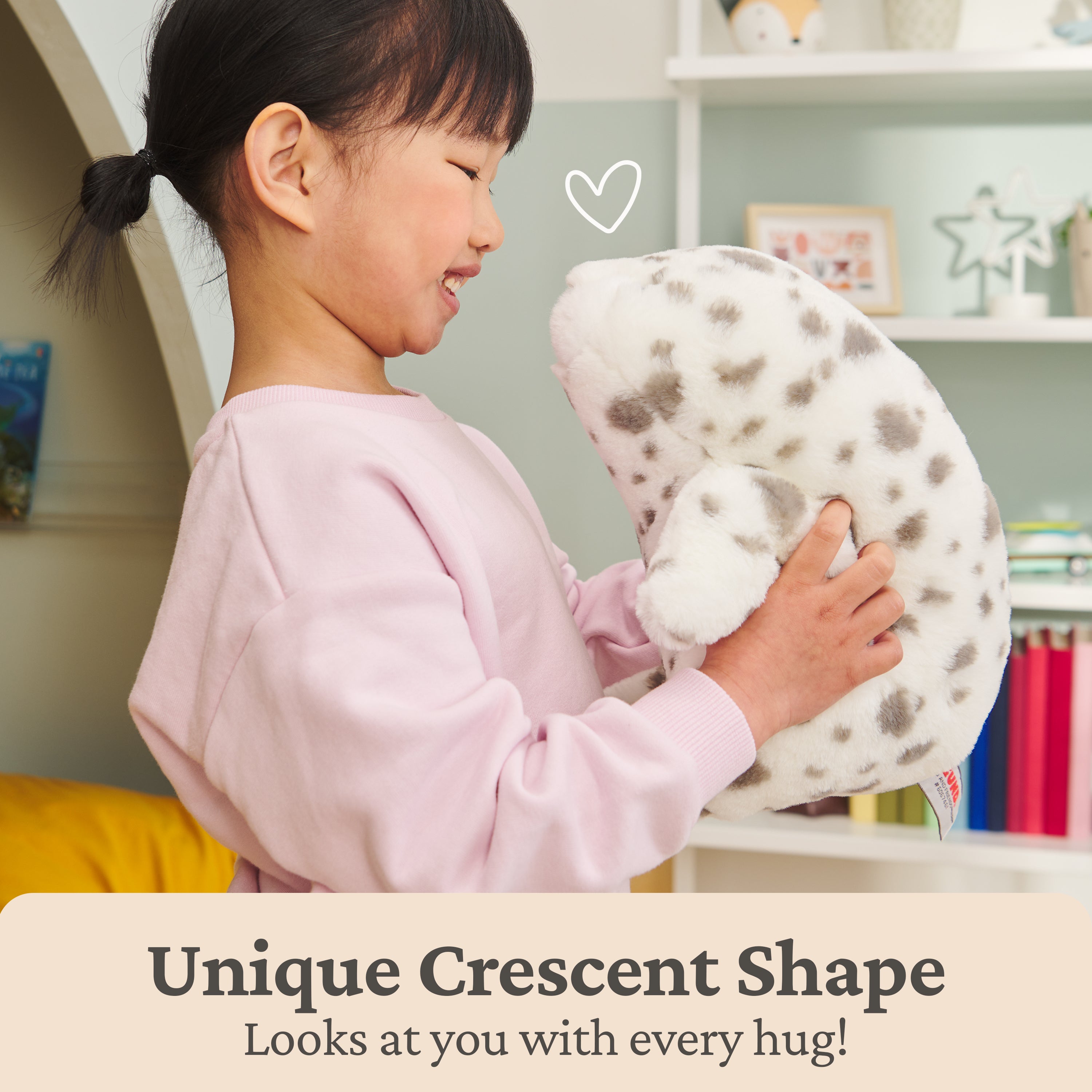 GUND Nuri Leopard Seal Plush, Premium Stuffed Animal for Ages 1 and Up, White/Gray, 10”