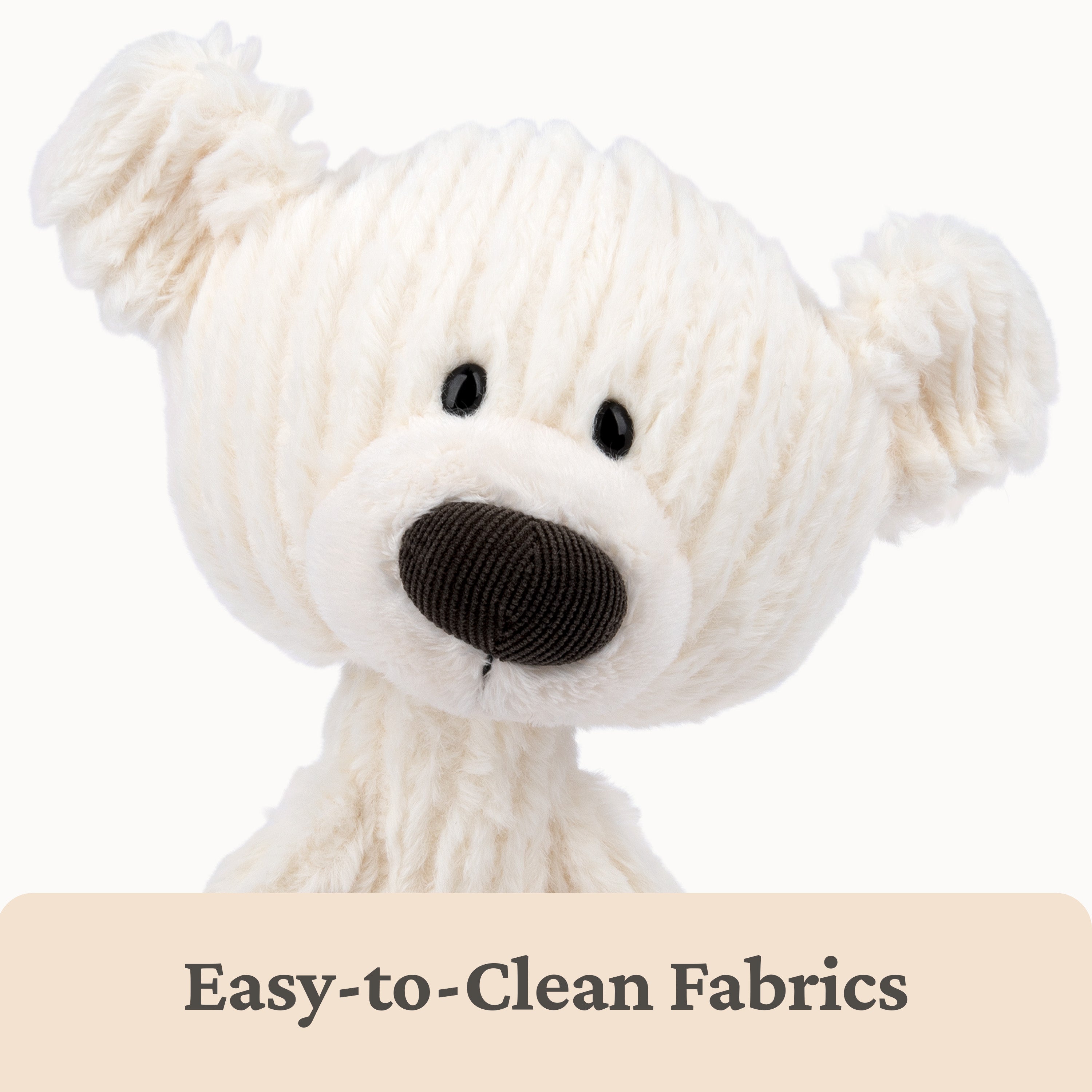 GUND Toothpick Cable, Teddy Bear Stuffed Animal for Ages 1 and Up, Cream/Offwhite, 15”