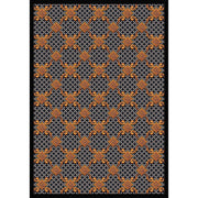 Queen Anne 5'4" x 7'8" area rug in color Black