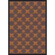 Queen Anne 3'10" x 5'4" area rug in color Brown