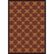 Queen Anne 5'4" x 7'8" area rug in color Burgundy