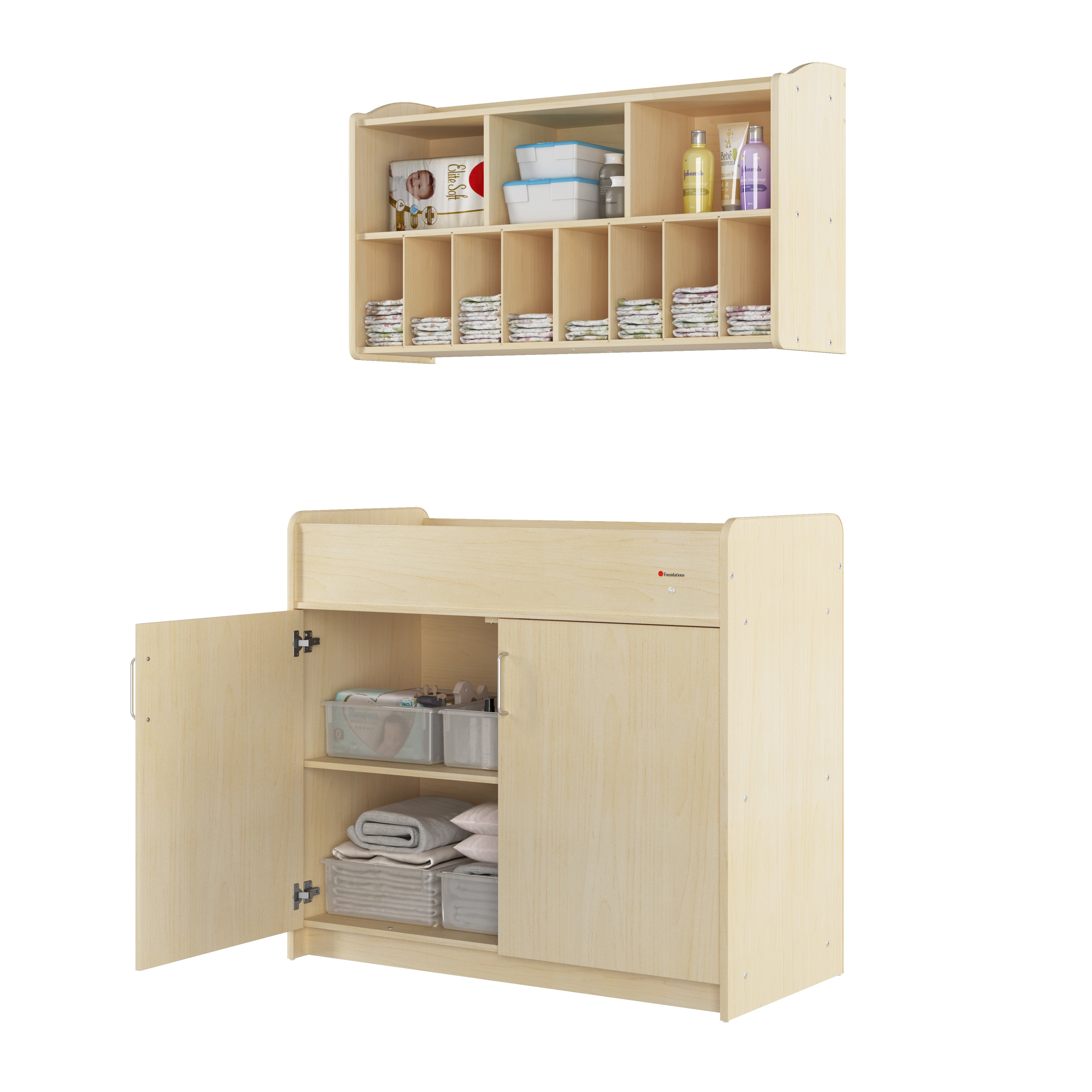 Wall Mounted Diaper Organizer