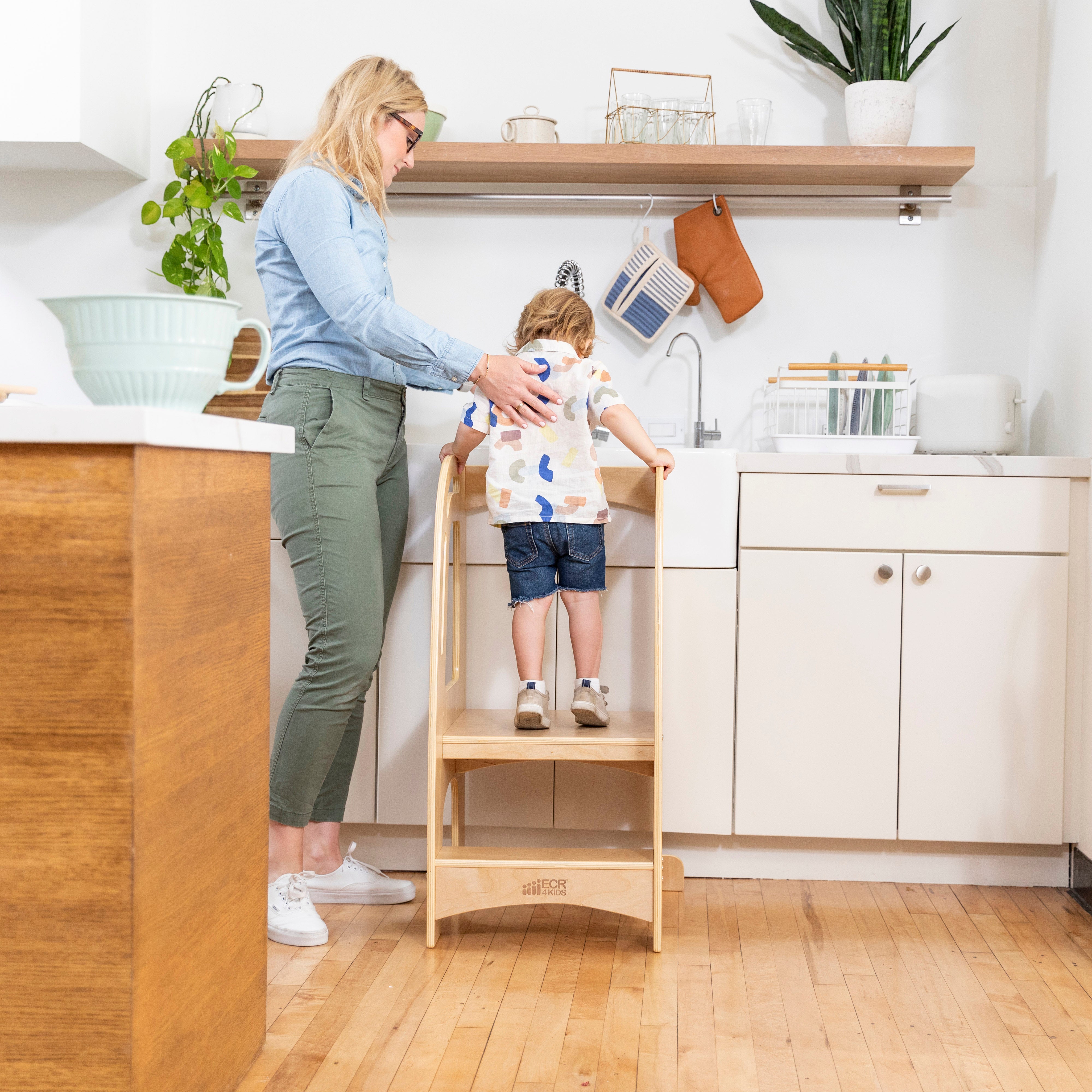 Chef's Helper Kitchen Tower - Natural