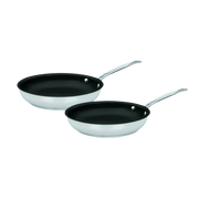 Chef's Classic™ Stainless Set of 2 Non-Stick Skillets (9" Skillet & 11" Skillet)