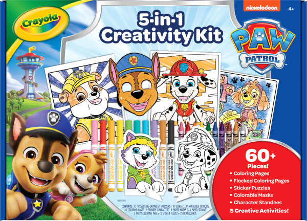 Crayola PAW Patrol, 5-in-1 Creativity Kit, Coloring Gift for Boys & Girls, Ages 4+