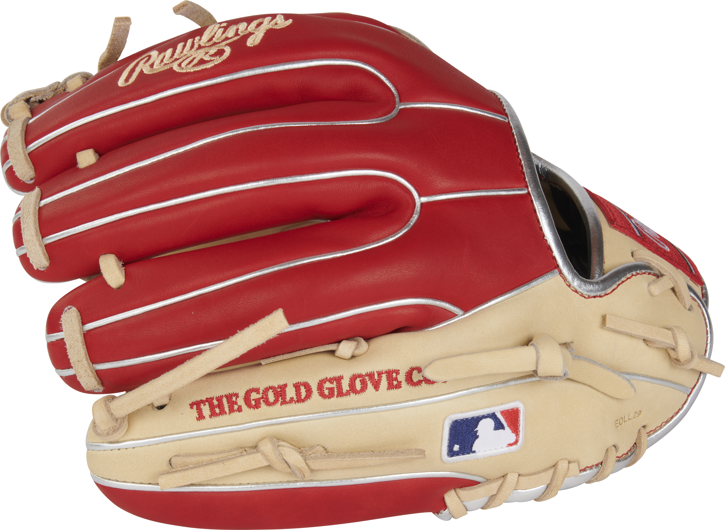 Rawlings Heart Of The Hide Series 11.5-Inch Baseball Glove - Right Hand Thrower - Camel/Scarlet