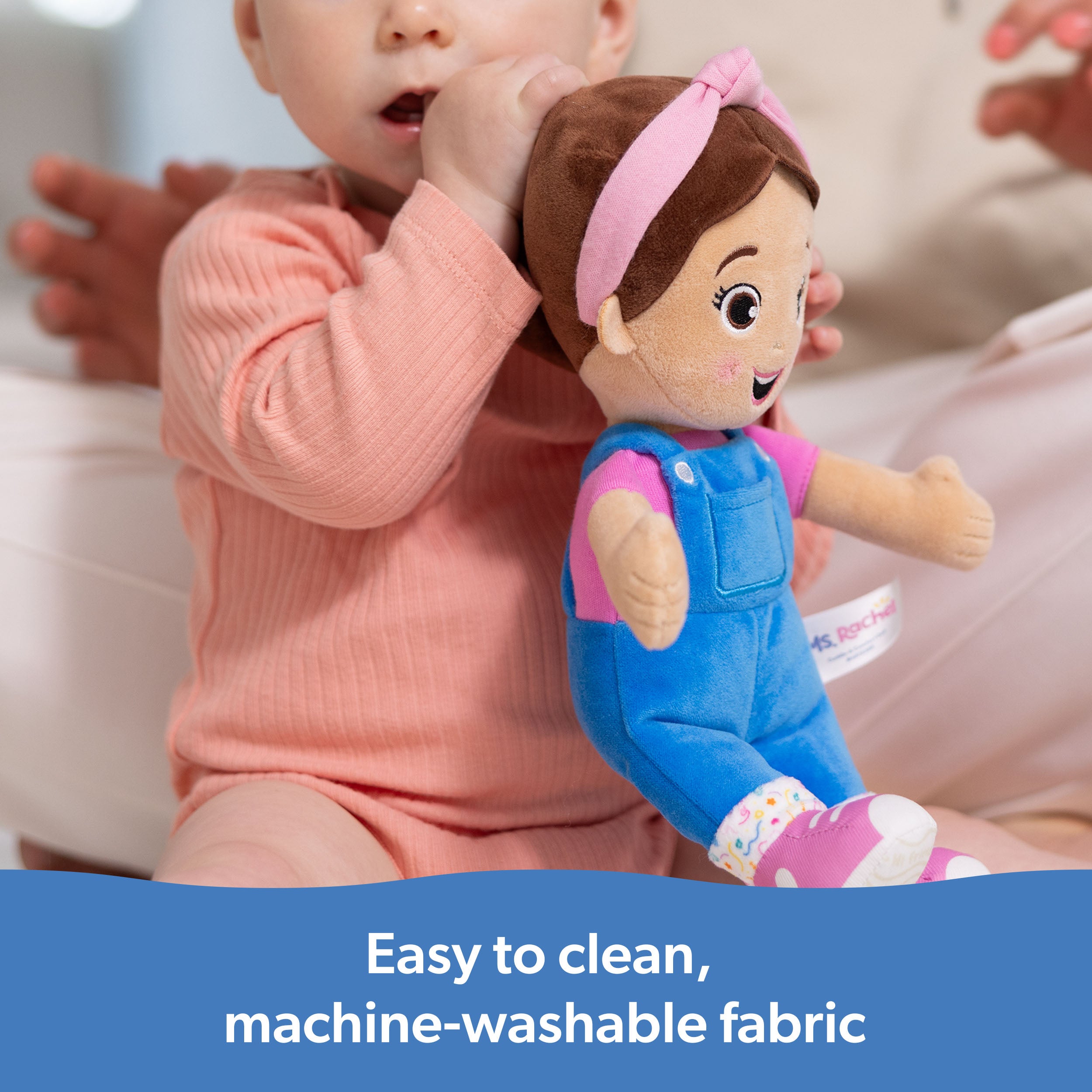 Ms. Rachel Official Cuddle & Comfort Doll, 11” Premium Plush Baby Toy, Toddler Toys for Girls & Boys for Ages 6 Months to 3+