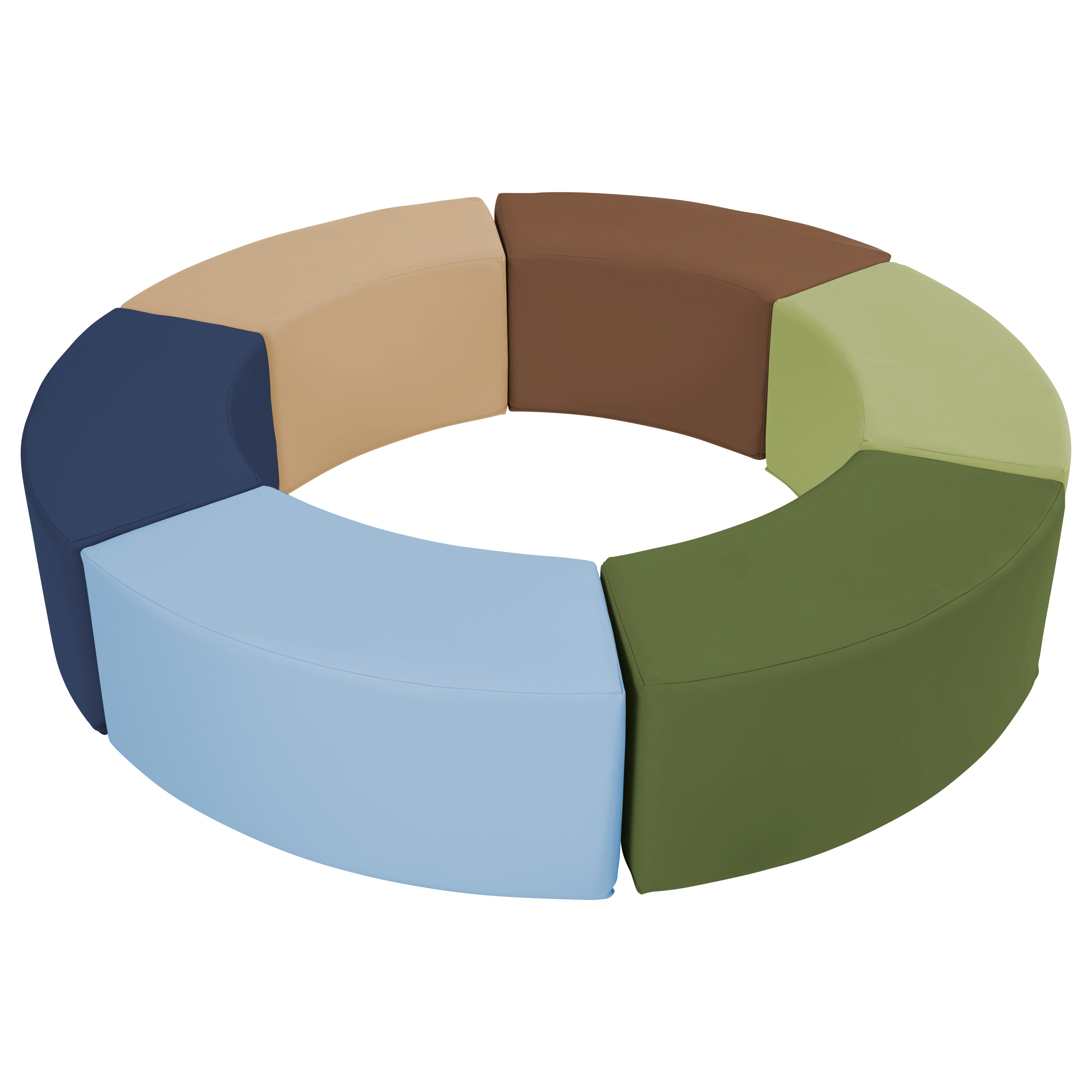 SoftScape Ring Around Seating Set, 6-Piece - Earthtone