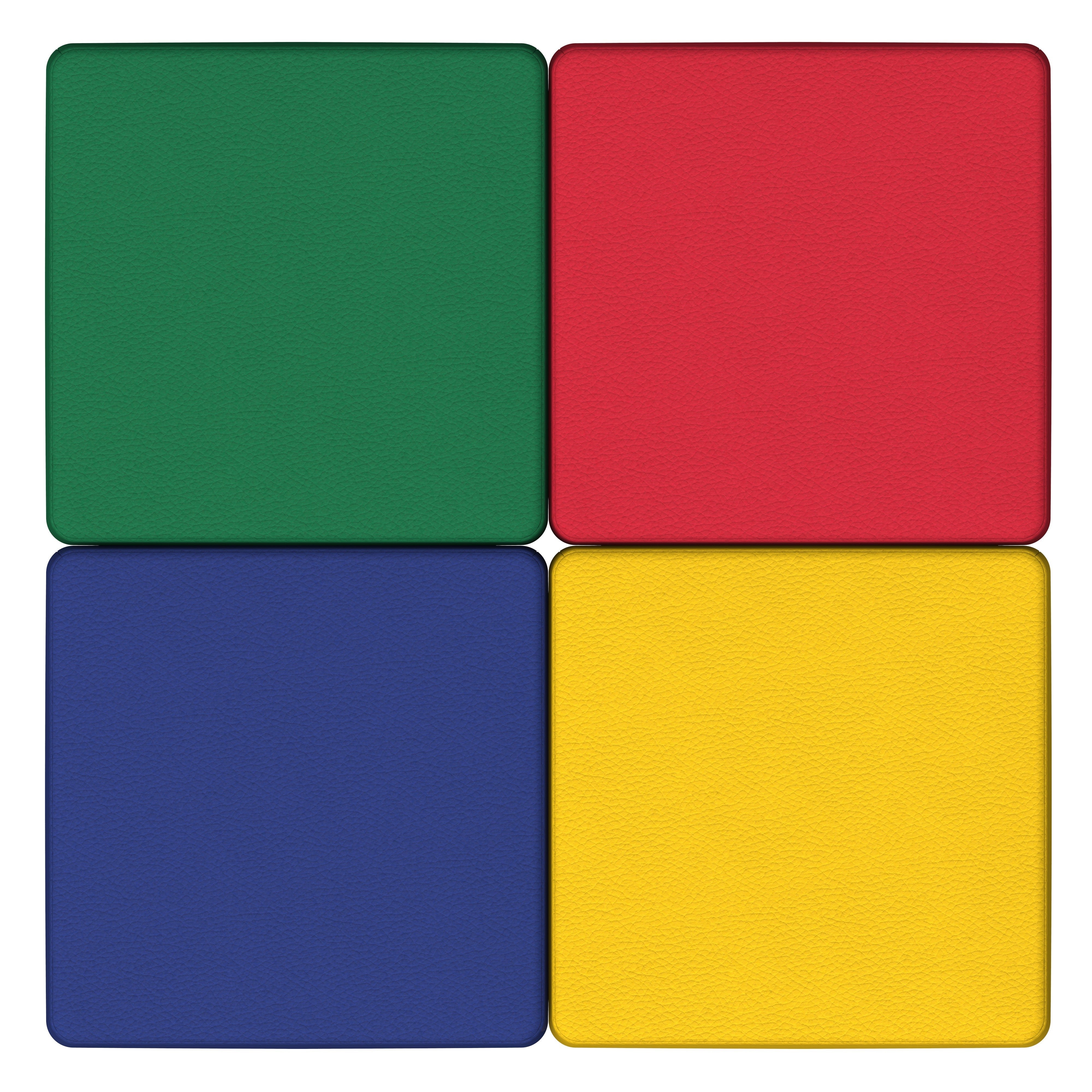 SoftScape 18" Square Ottoman 12" Height, 4-Piece - Assorted