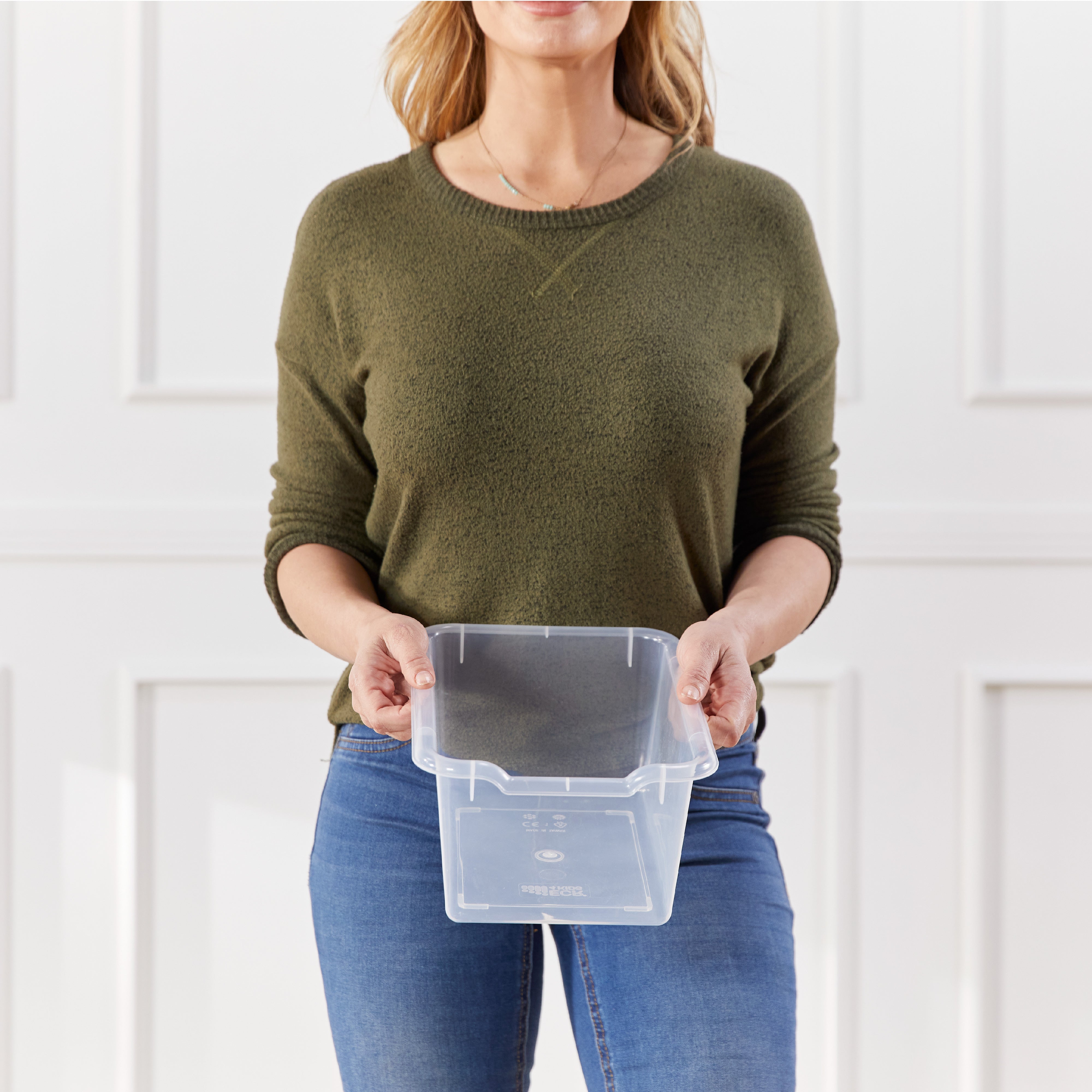 Scoop Front Storage Bins 20-Pack - Clear