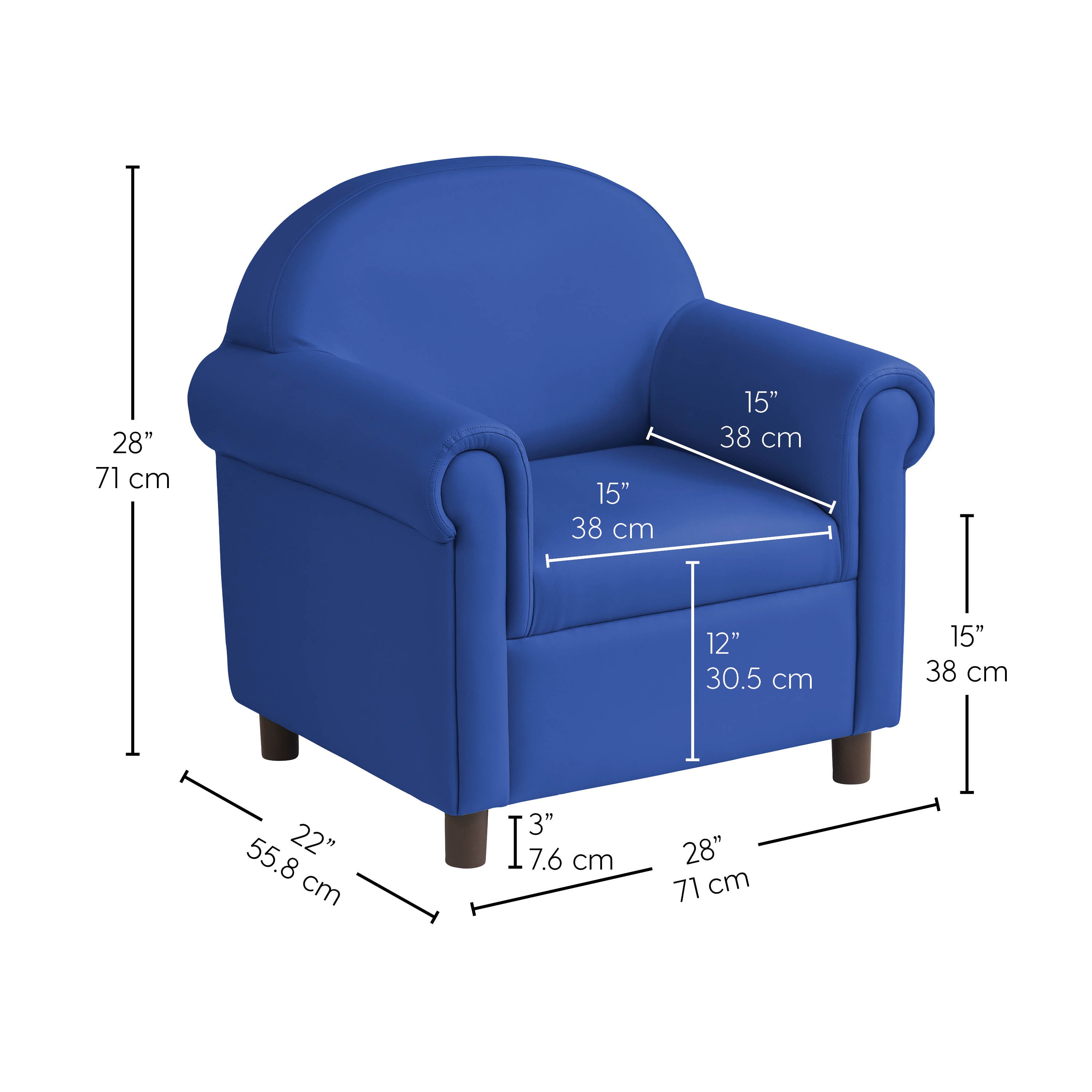 Little Lux Youth Chair - Blue
