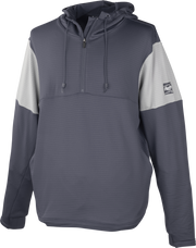 Rawlings Adult Colorsync Quarter-Zip Performance Fleece Hoodie - Small - Graphite