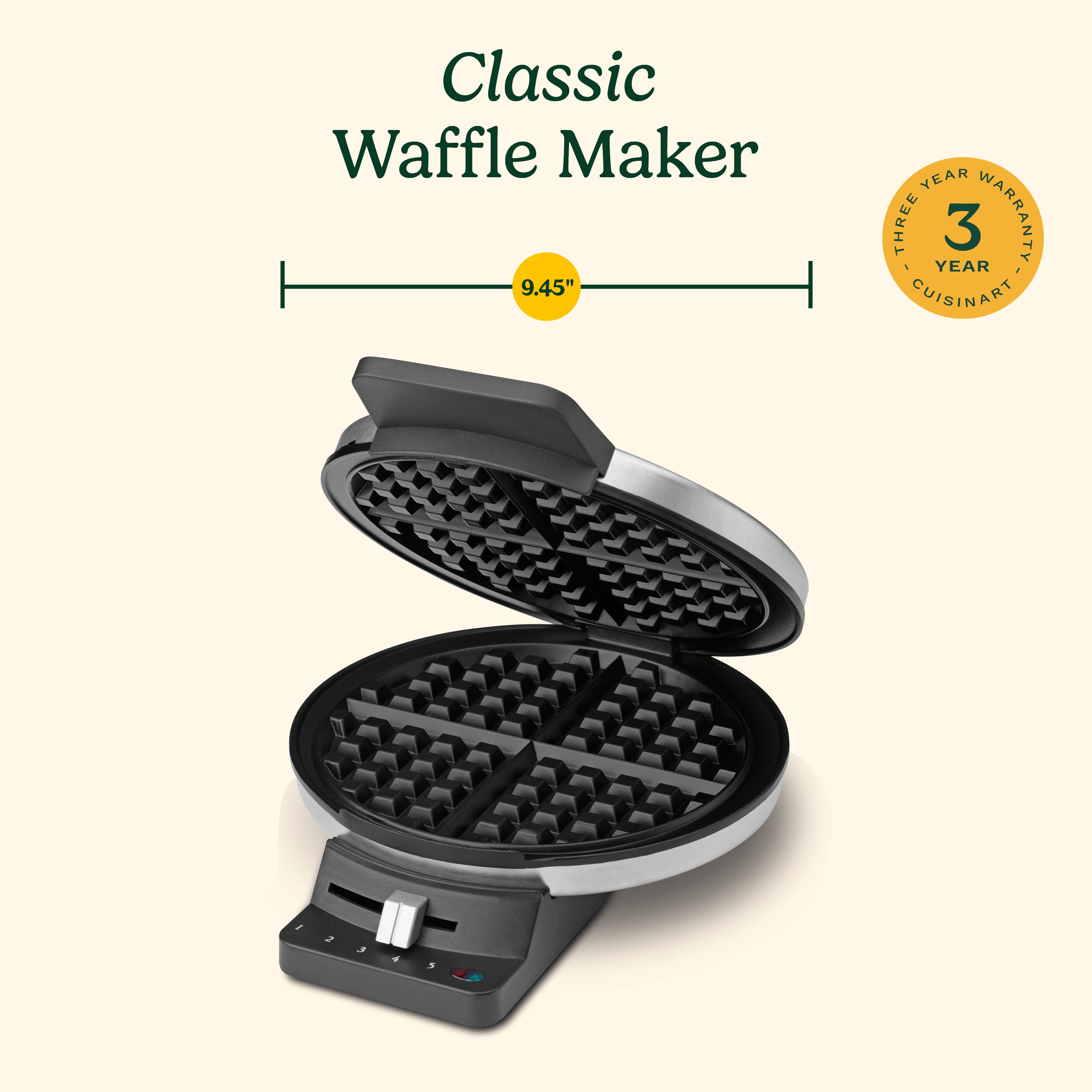 Round Classic Waffle Maker