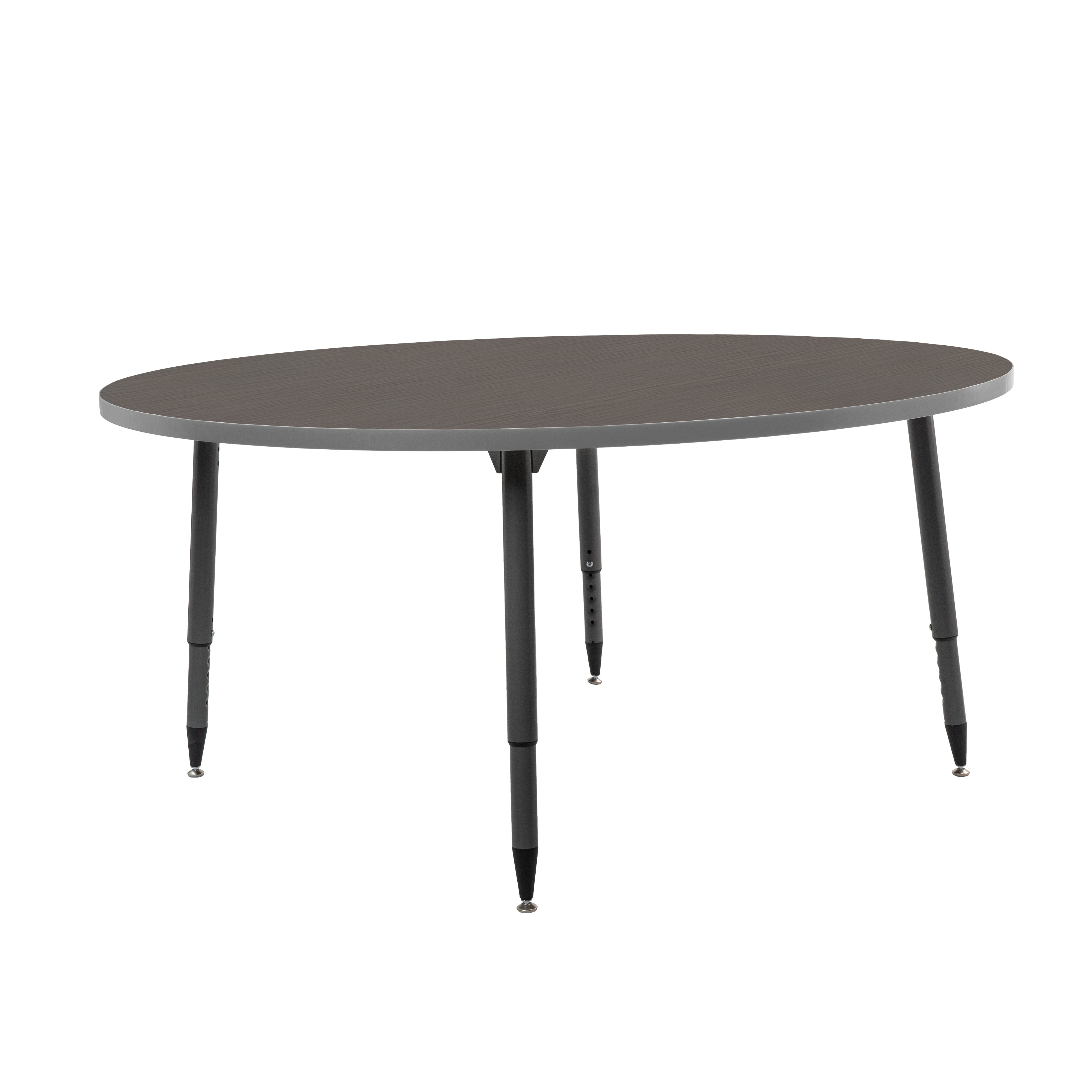 Adapte 60" Round Thermofused Activity Table with Adjustable Tapered Legs - Cosmic Strandz/North Sea