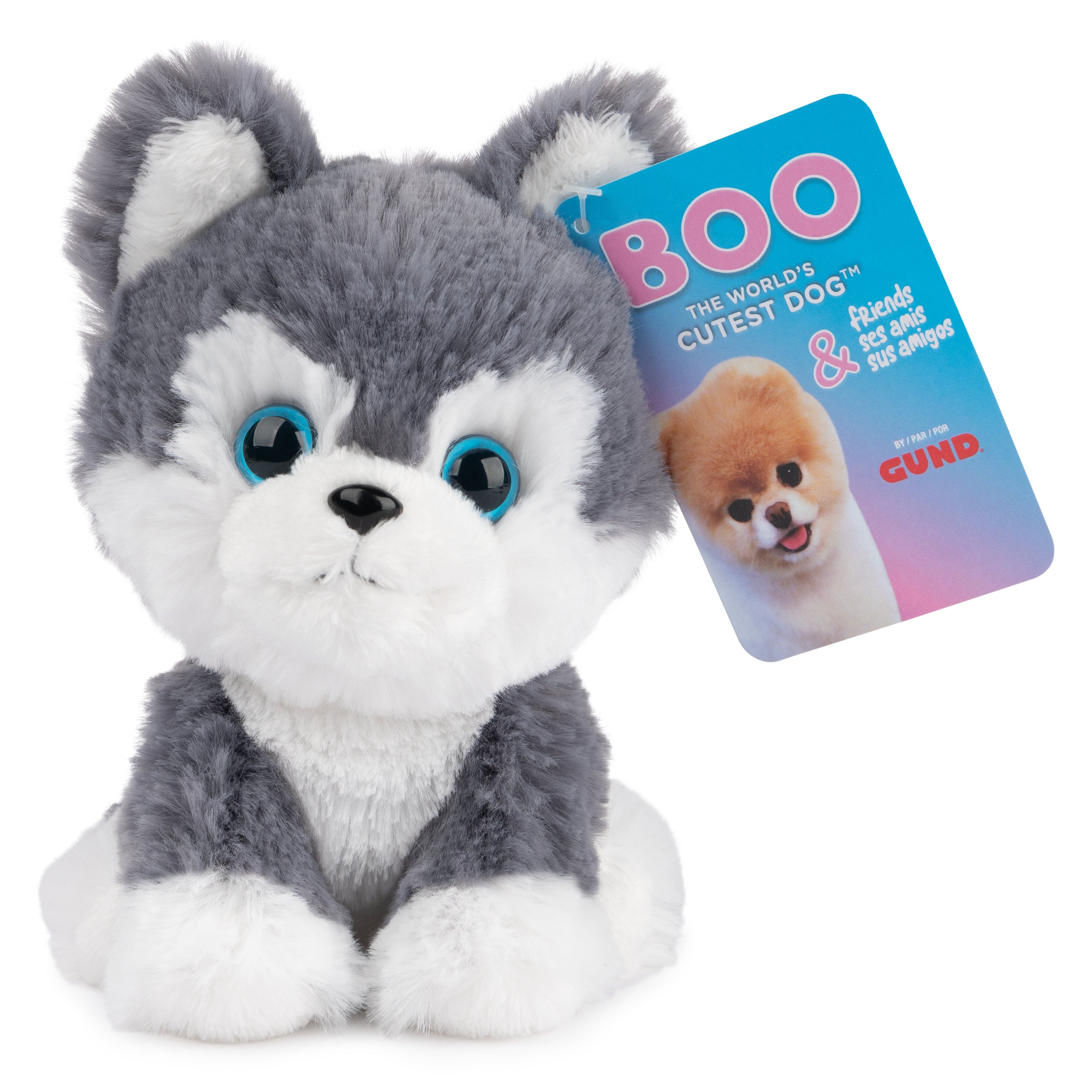 GUND Boo, The World’s Cutest Dog, Boo & Friends Collection Husky Puppy, Stuffed Animal for Ages 1 and Up, 5”