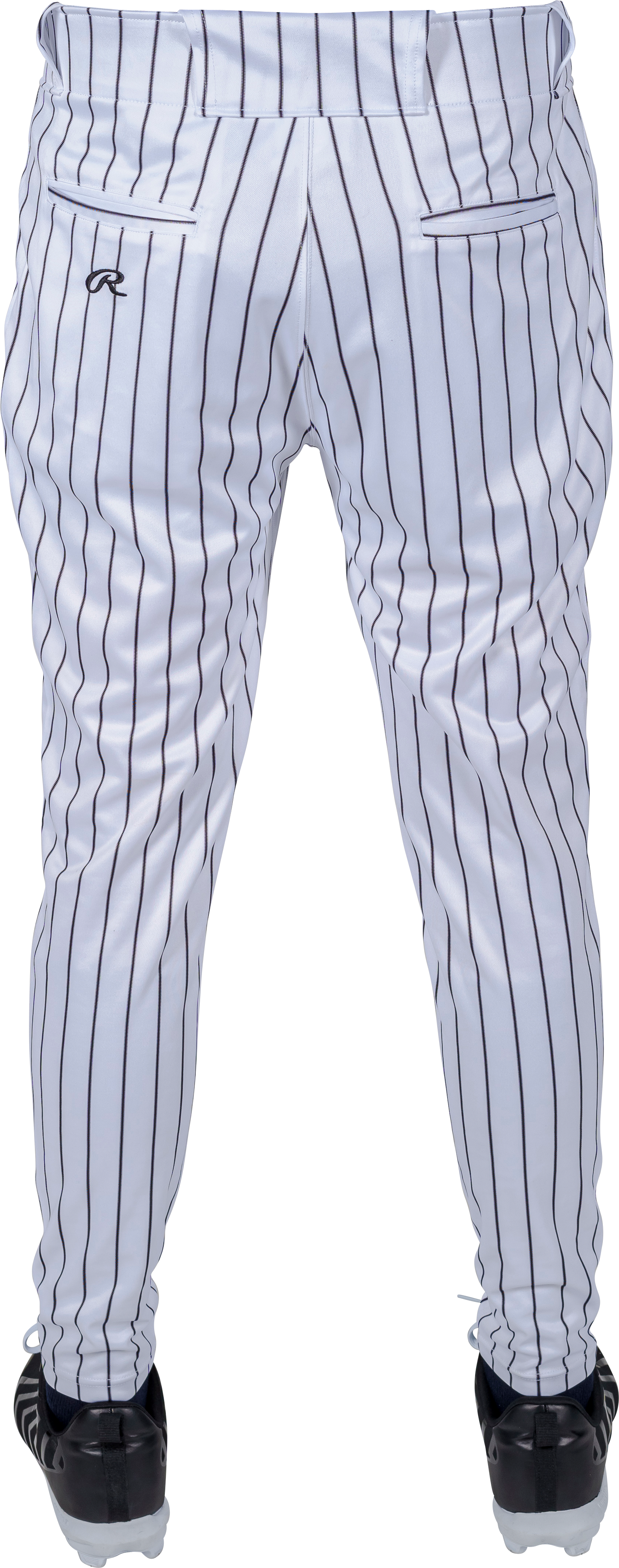 Rawlings Adult Plated Pro Taper Fit Pant With Sublimated Pro Stripe - Small - White/Navy