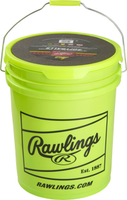 Rawlings 6 Gallon Collegiate/High School/Travel Practice Ball/Bucket Combo - Includes 18 Rfpbp12Sy