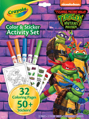 Crayola Teenage Mutant Ninja Turtles Color & Sticker Activity Set, Gift for Kids, Ages 3, 4, 5, 6
