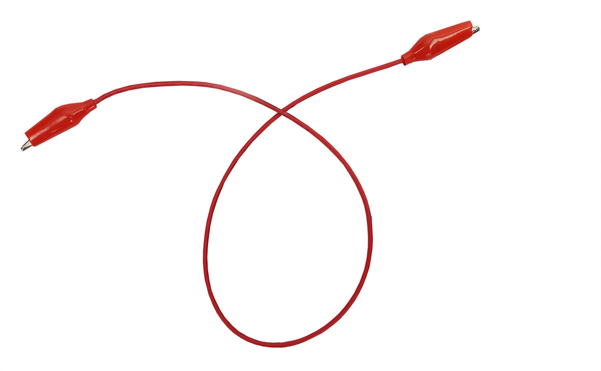 Connector Cord, 12", Alligator to Alligator, Red