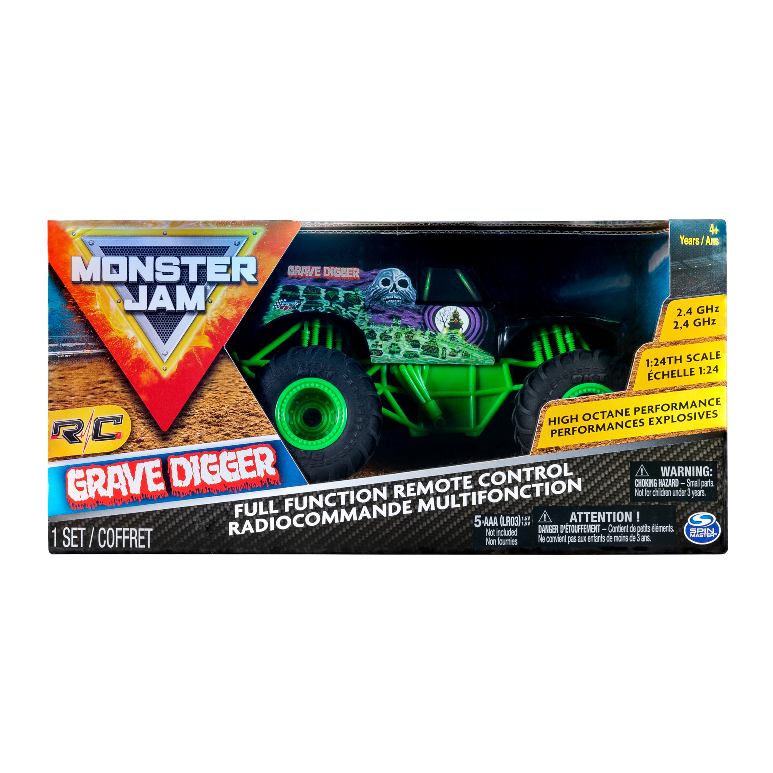 Monster Jam, Remote Control Monster Truck, 1:24 Scale Styles May Vary