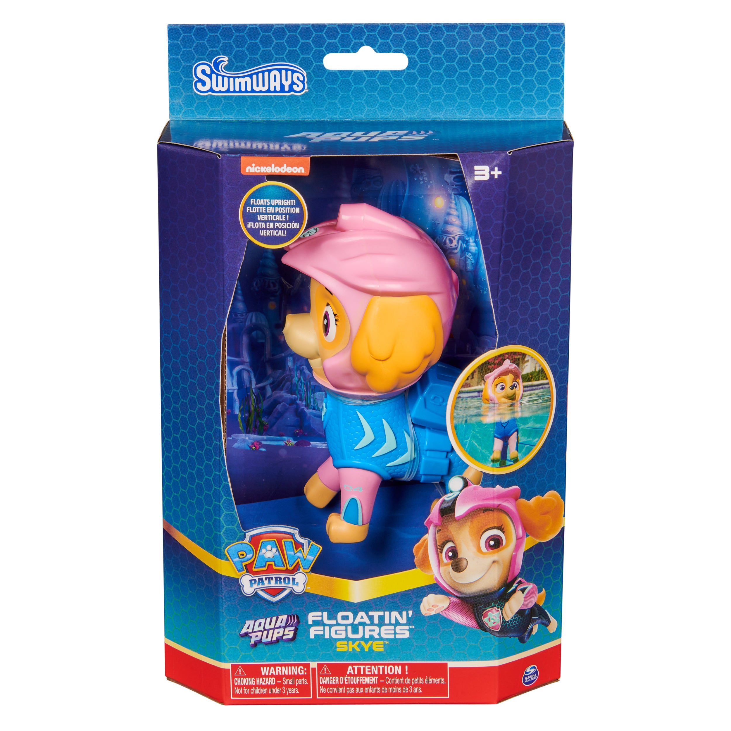 Swimways Paw Patrol Skye Floatin' Figures, Swimming Pool Accessories & Kids Pool Toys, Paw Patrol Party Supplies & Water Toys for Kids Aged 3 & Up