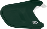 Rawlings Mach Adjust Lhb Matte Jaw Guard  - Dark Green