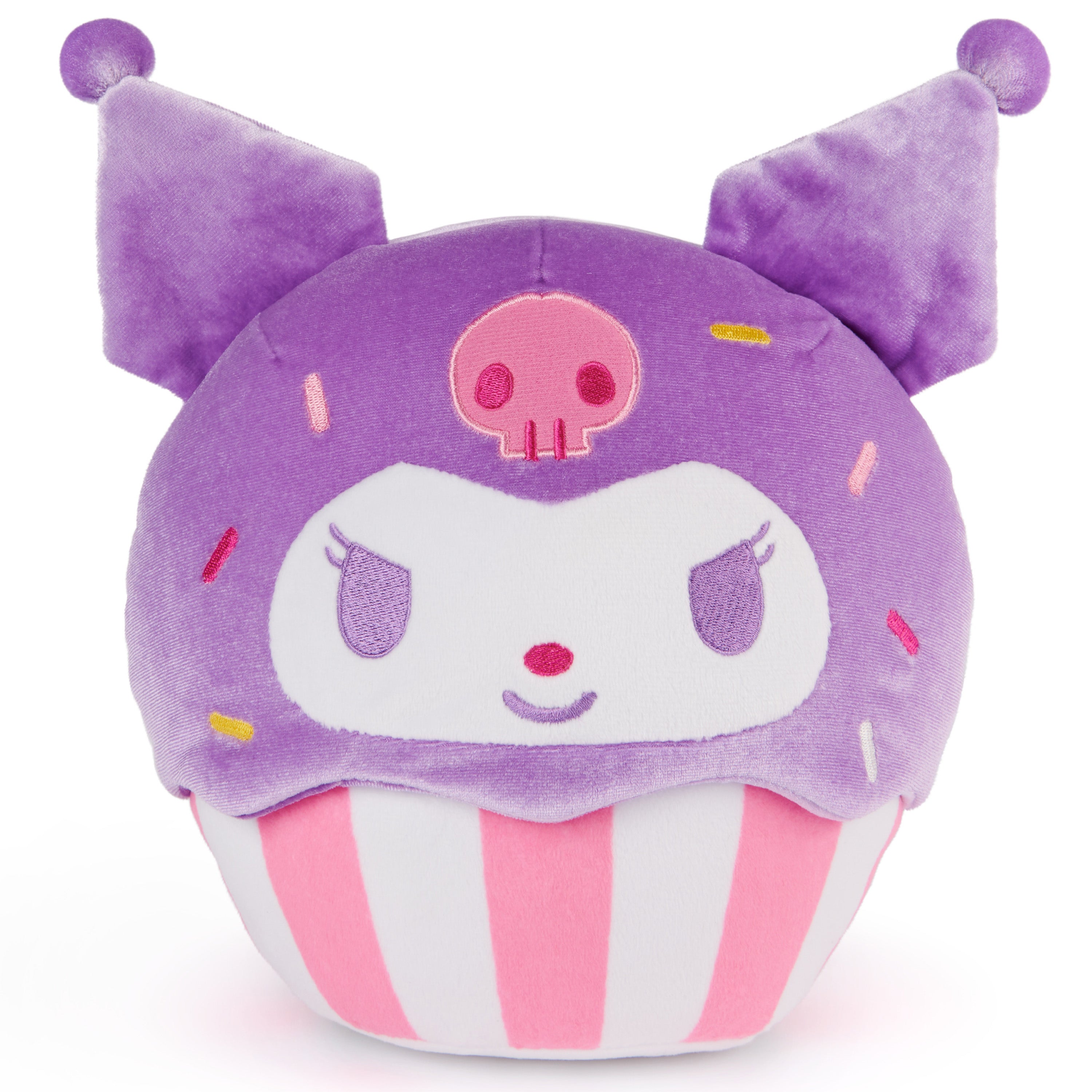 GUND Sanrio Hello Kitty and Friends Kuromi Cupcake Plush, Stuffed Animal for Ages 1 and Up, Purple/White, 8”