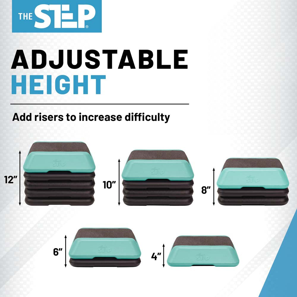 The High Step (Teal Platform And (4) Black Risers) New