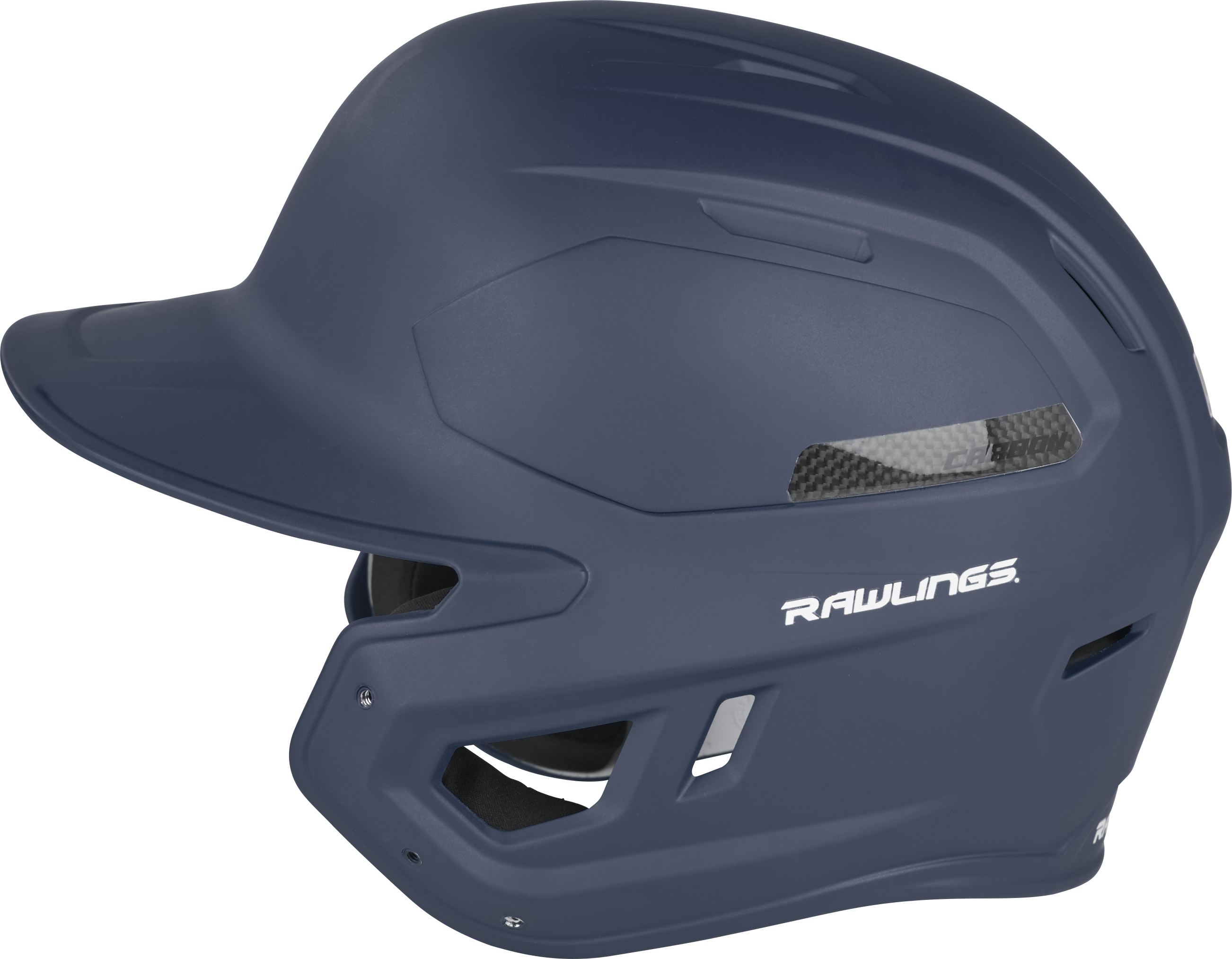 Rawlings Mach Carbon Adult 1-Tone Baseball Helmet - Small - Navy