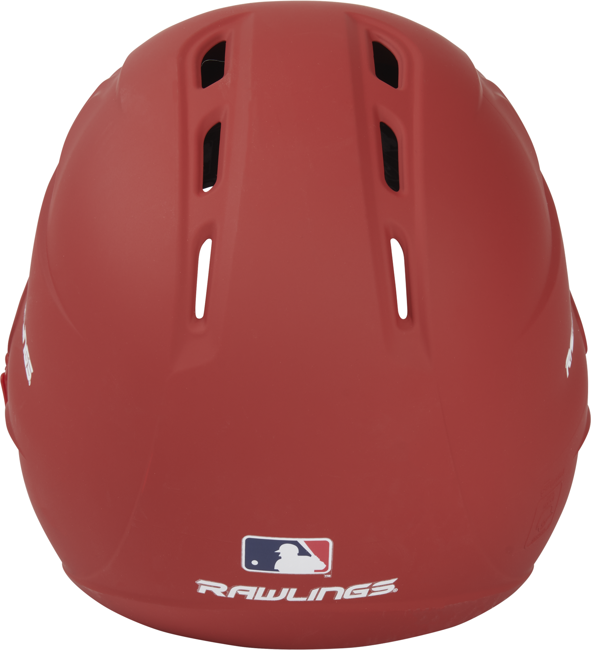 Rawlings R16 Matte Senior 1-Tone Baseball Helmet With Reversible Extension - Scarlet