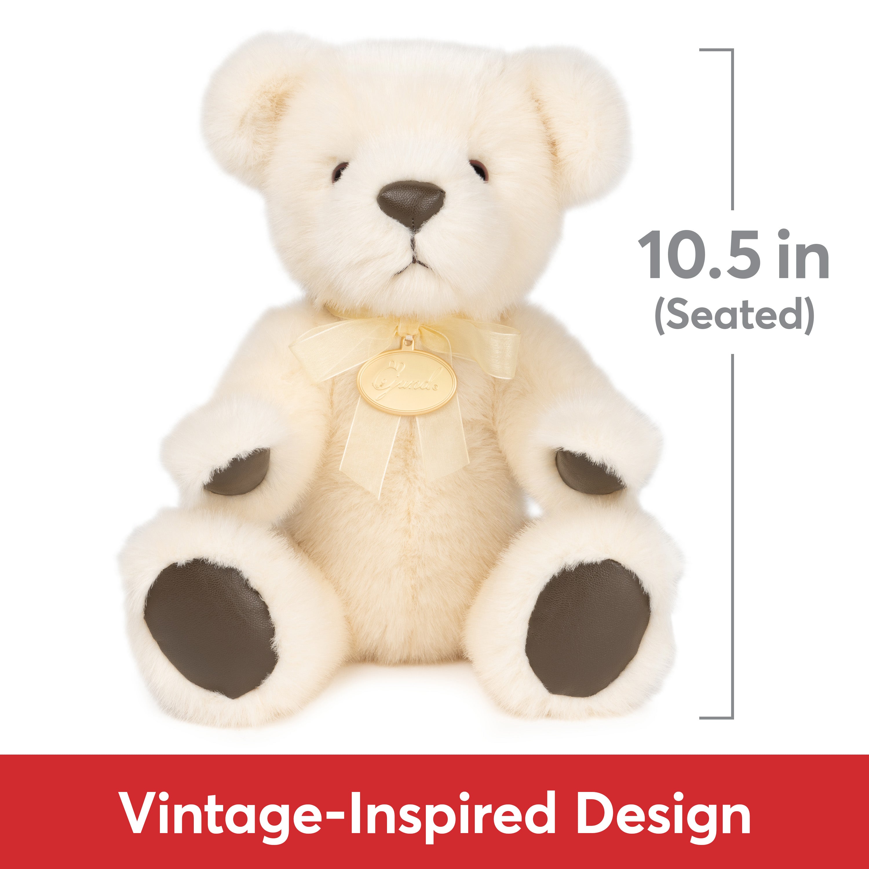 GUND Benedict 125th Anniversary Commemorative Teddy Bear, Special Edition Stuffed Animal for Ages 8 and Up, Champagne, 10.5”