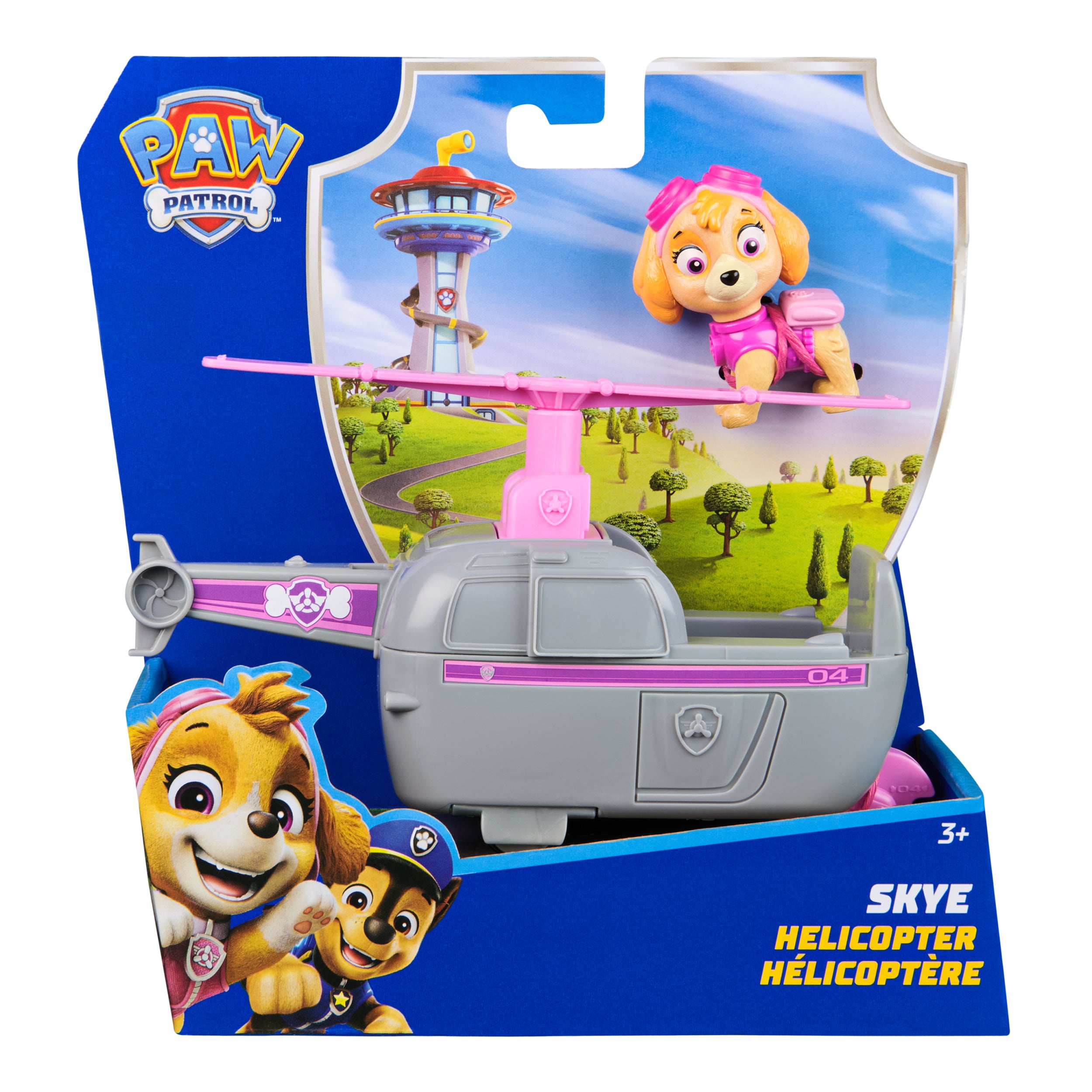 PAW Patrol, Skye’s Helicopter, Toy Vehicle with Collectible Action Figure, Sustainably Minded Kids Toys for Boys & Girls Ages 3 and Up
