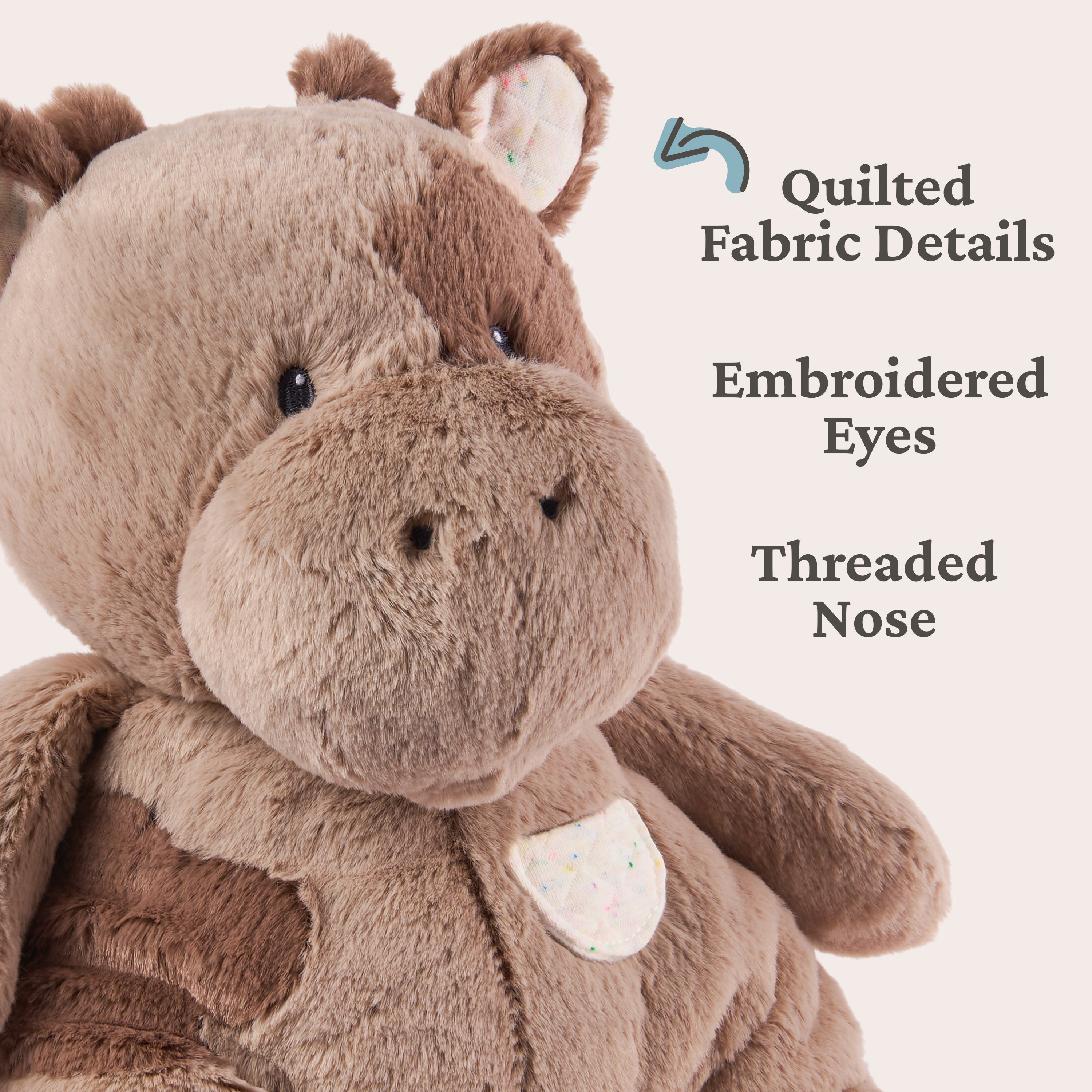 Baby GUND Oh So Snuggly Cow Plush, Cow Stuffed Animal for Babies and Infants, Brown, 12.5”