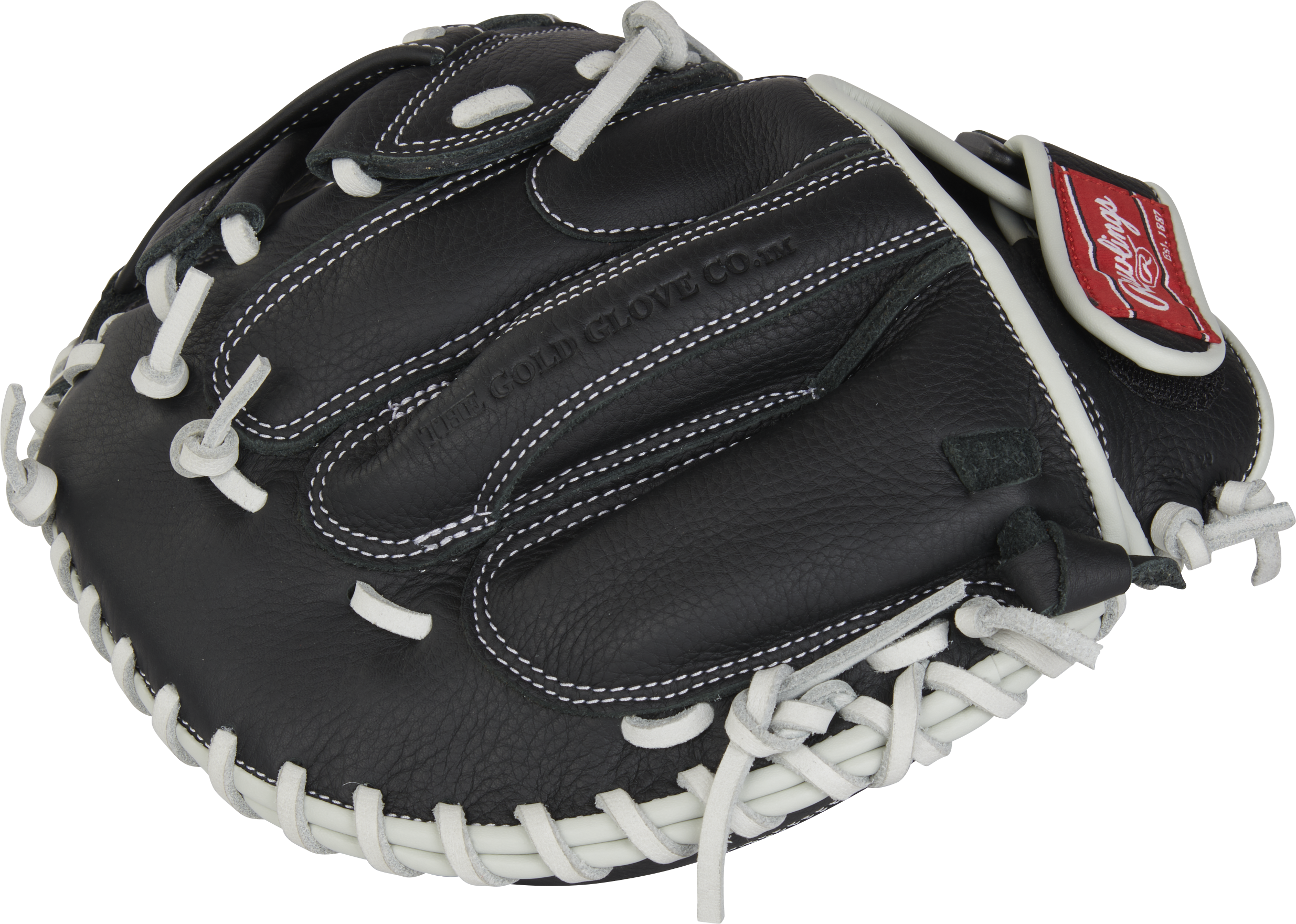Rawlings Shut Out Series Catchers Mitt 31.5-Inch  Softball Glove - Right Hand Thrower - Black