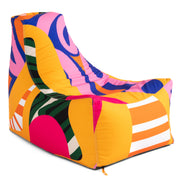Jaxx Juniper Outdoor Bean Bag Patio Chair, Zuri Multicolor Pattern