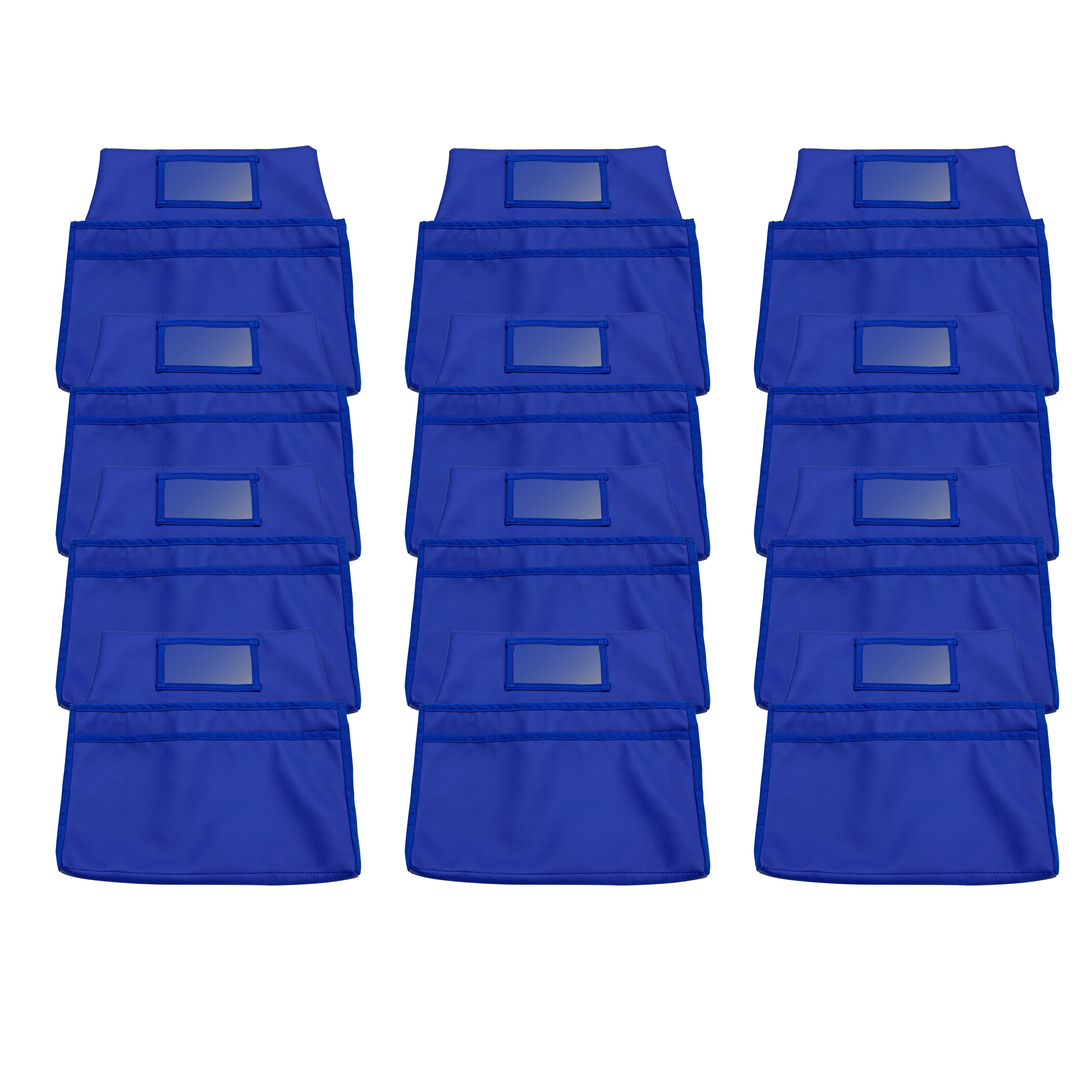 Vinyl Seat Companions, Small, 12-Piece - Blue