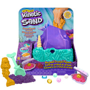 Kinetic Sand, Mermaid Crystal Playset, Over 1lb of Play Sand, Gold Shimmer Sand, Storage and Tools, Sensory Toys for Kids Ages 3 and up