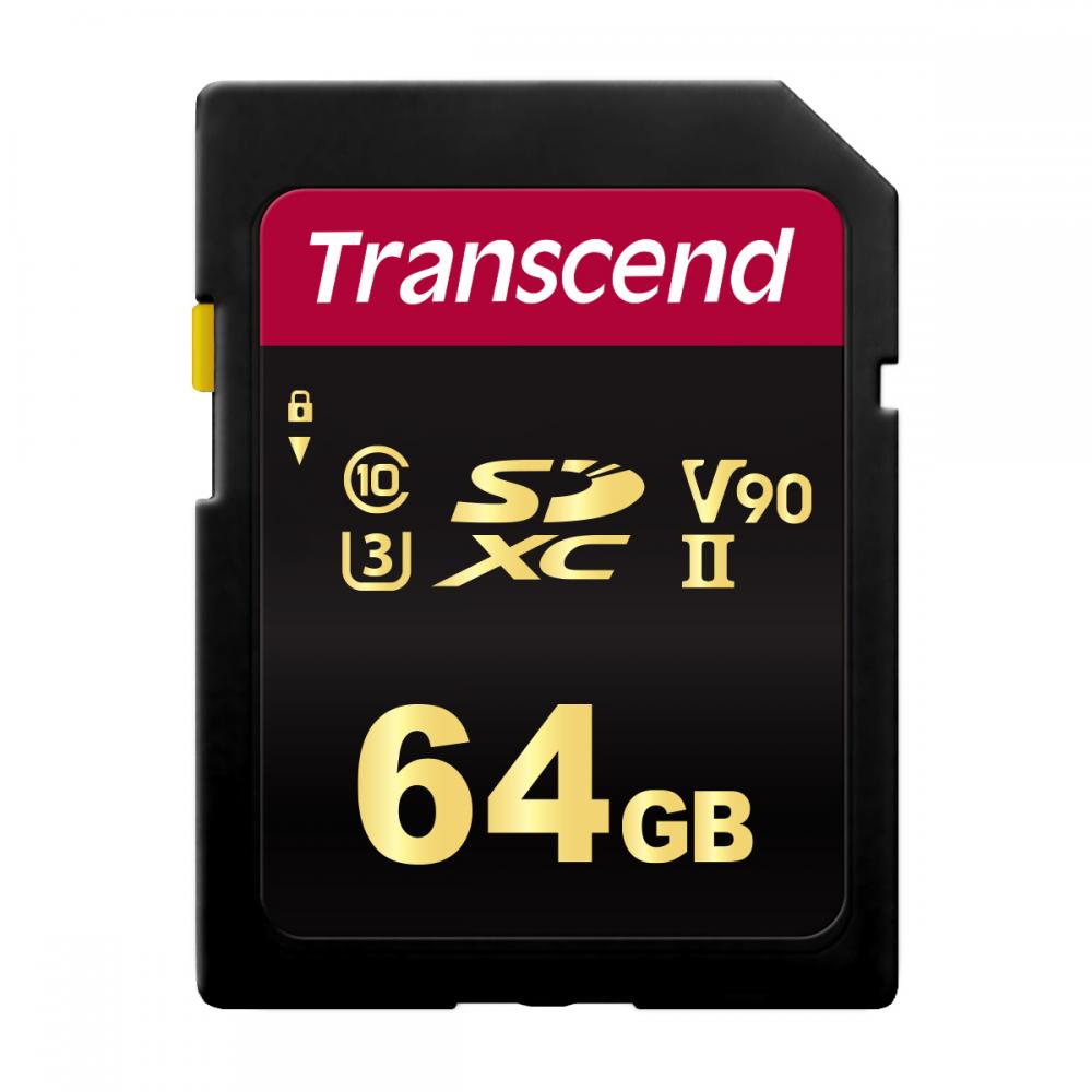 Transcend 64GB SDXC 700S V90 4K Ultra HD UHS-I U3 Class 10 Memory Card