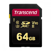 Transcend 64GB SDXC 700S V90 4K Ultra HD UHS-I U3 Class 10 Memory Card