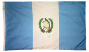 Guatemala Flag 5x8 ft. Nylon SolarGuard Nyl-Glo 100% Made in USA to Official United Nations Design Specifications.