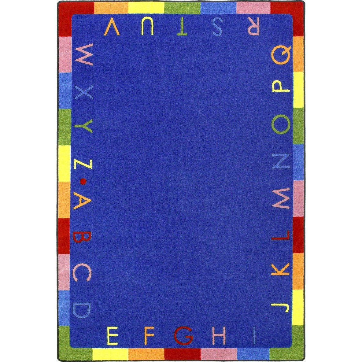 Rainbow Alphabet 10'9" x 13'2" area rug in color Primary