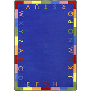 Rainbow Alphabet 10'9" x 13'2" area rug in color Primary