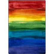 Rainbow Magic 5'4" x 7'8" area rug in color Rainbow