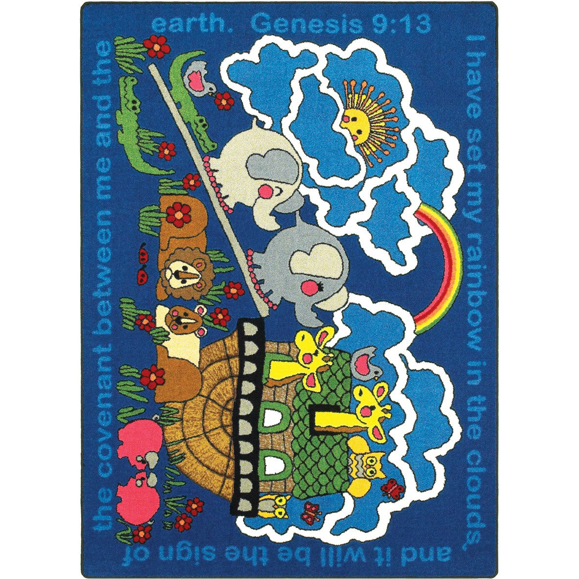 Rainbow's Promise 3'10" x 5'4" area rug in color Multi