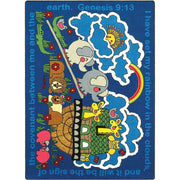 Rainbow's Promise 3'10" x 5'4" area rug in color Multi