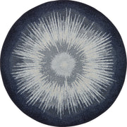 Rare Earth 7'7" Round area rug in color Night Sky