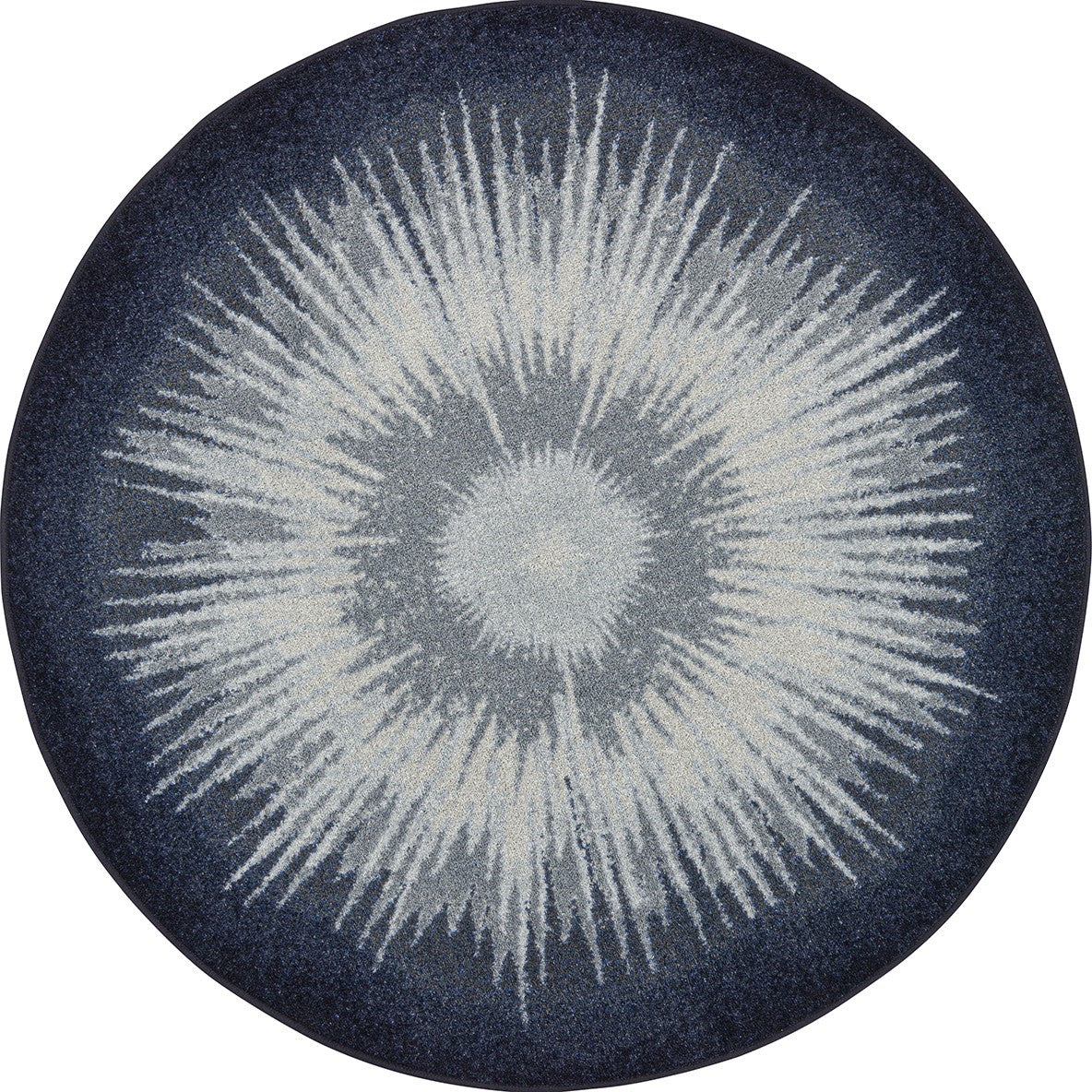 Rare Earth 5'4" Round area rug in color Night Sky
