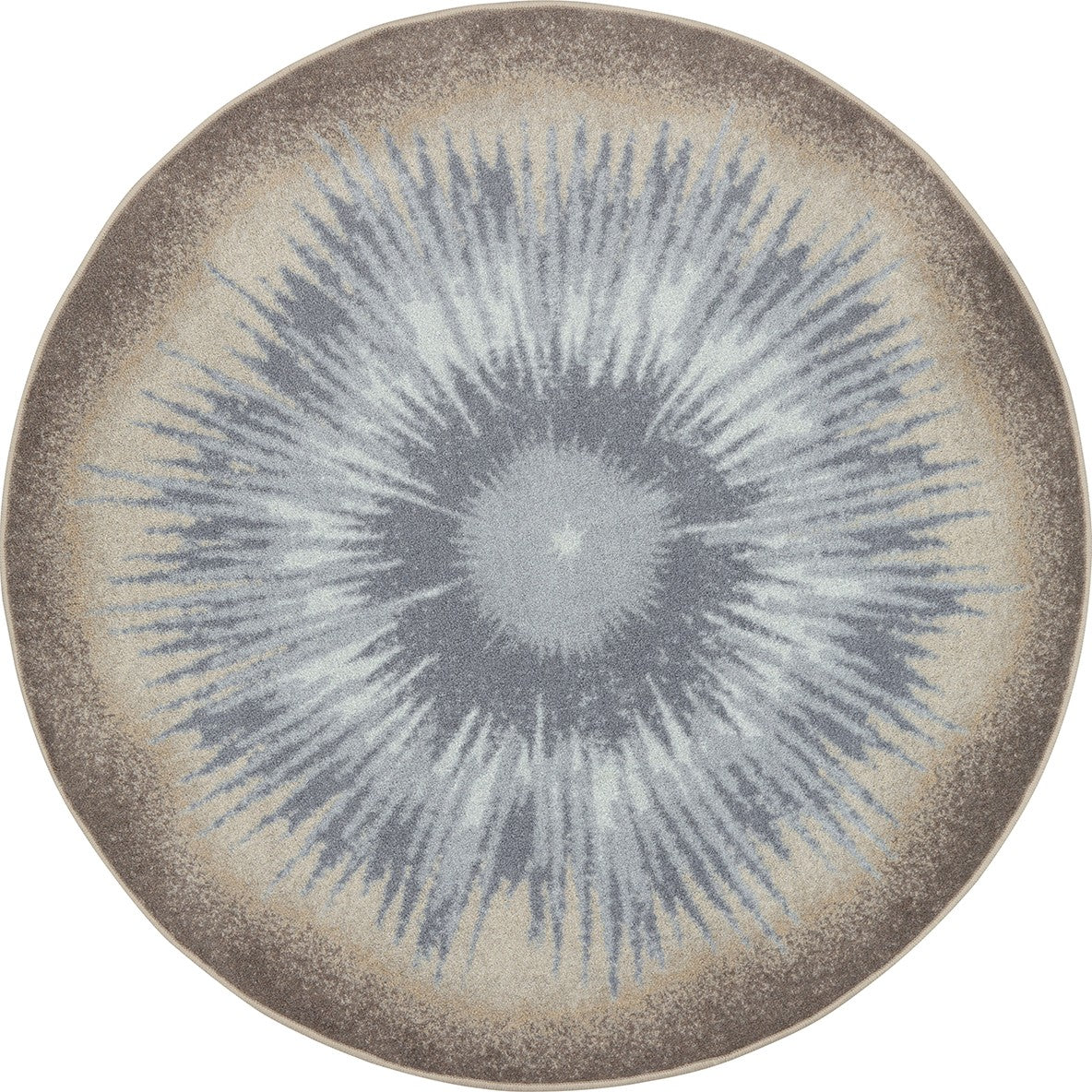 Rare Earth 7'7" Round area rug in color Sandstone