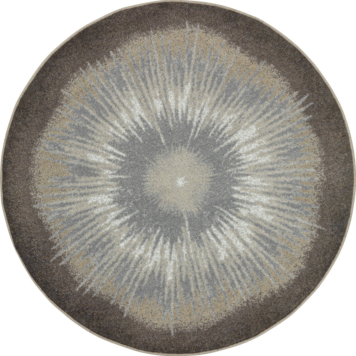 Rare Earth 5'4" Round area rug in color Woodland