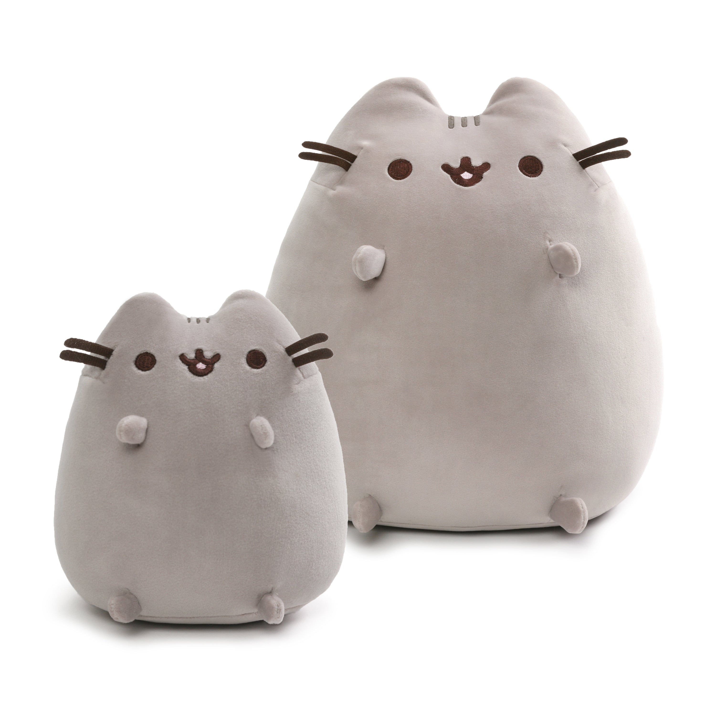 GUND Pusheen the Cat Sitting Pose Squisheen Plush, Squishy Stuffed Animal for Ages 8 and Up, Gray, 6”